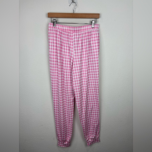Draper James Hilary Pink Gingham Pajama Set Size Small checkered girly Lounge - Picture 9 of 13